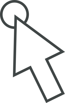Pointer click sign and symbol png