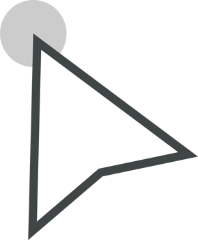 Pointer click sign and symbol png
