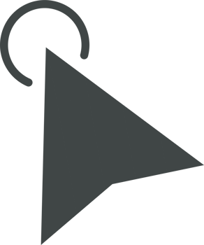 Pointer click sign and symbol png