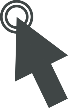 Pointer click sign and symbol png