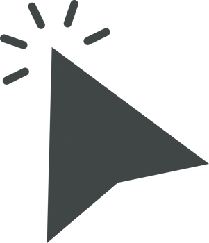 Pointer click sign and symbol png
