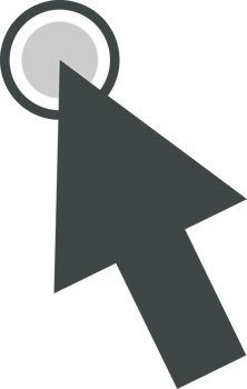 Pointer click sign and symbol png
