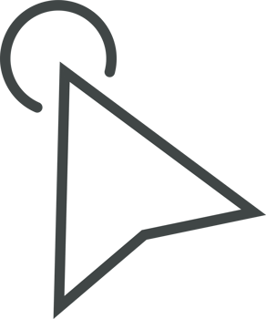 Pointer click sign and symbol png