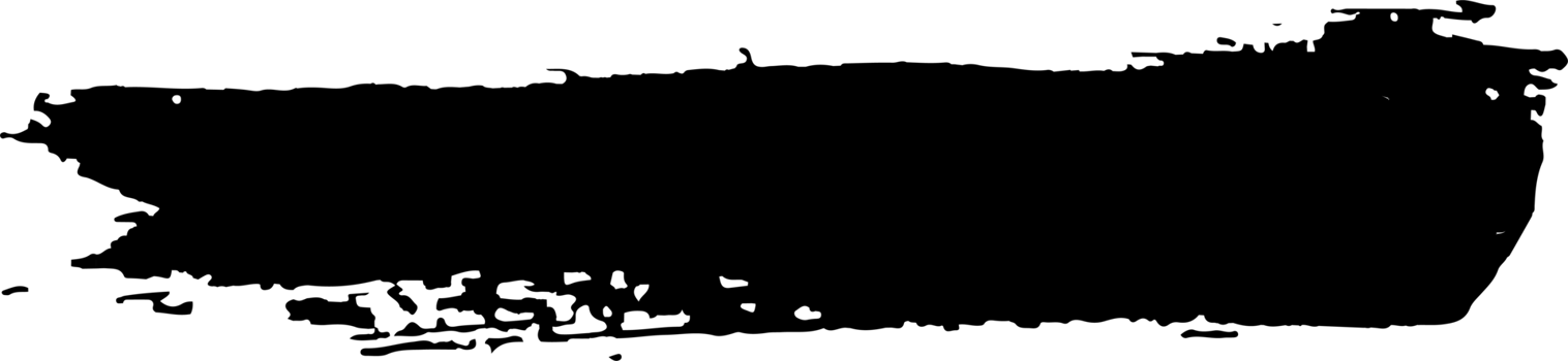 Grunge paintbrush. Ink stroke brush png