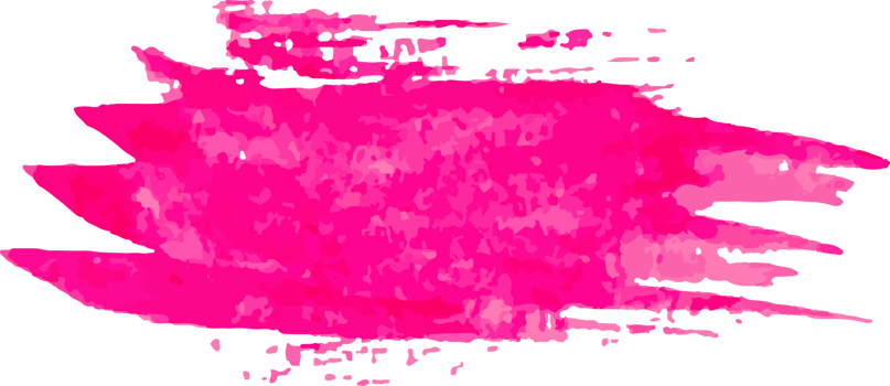 Pink paint brush. Ink stroke brush. png
