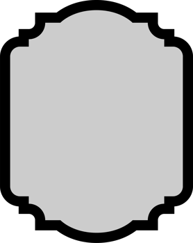 Vintage frame banner clip art png