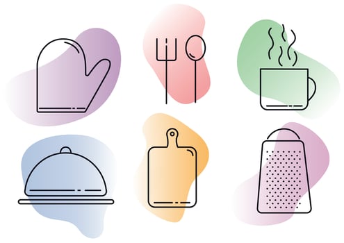 Cooking icon set. Vector illustration