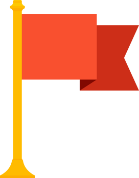 Winner award in flat style png