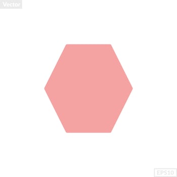 hexagon shape illustration vector graphic