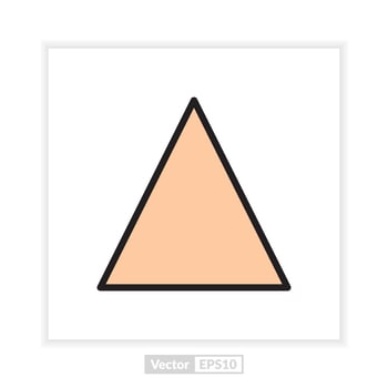 triangle shape illustration vector graphic