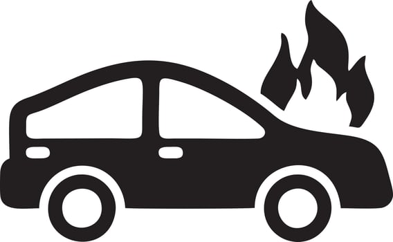 Fire hot icon symbol image vector. Illustration of the danger fire burn image design. EPS 10 vector