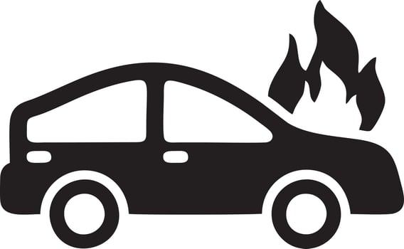 Fire hot icon symbol image vector. Illustration of the danger fire burn image design. EPS 10 vector