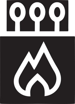 Fire hot icon symbol image vector. Illustration of the danger fire burn image design. EPS 10 vector