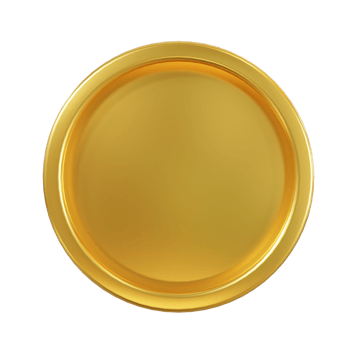 Gold badge medal png