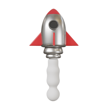 Rocket. 3d render png
