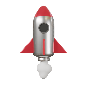 Rocket. 3d render png