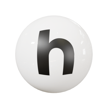 Ball letter h png