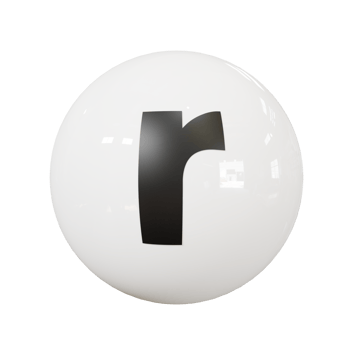 Ball letter r png