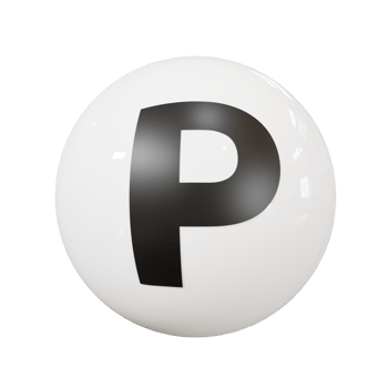 Ball letter P png