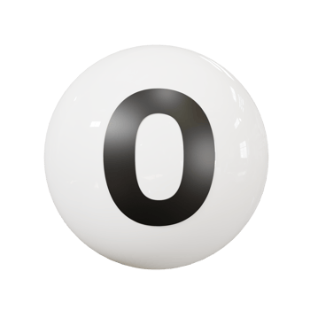 Ball number 0 png
