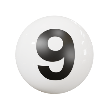 Ball number 9 png