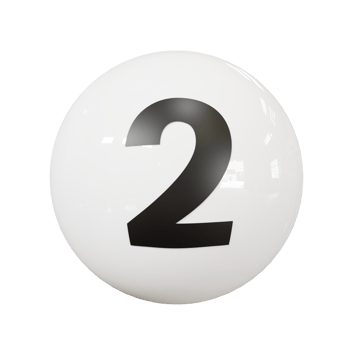 Ball number 2 png