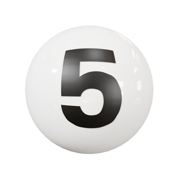 Ball number 5 png