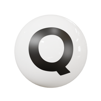 Ball letter Q png