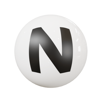Ball letter N png