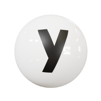 Ball letter y png