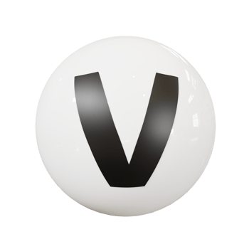Ball letter v png