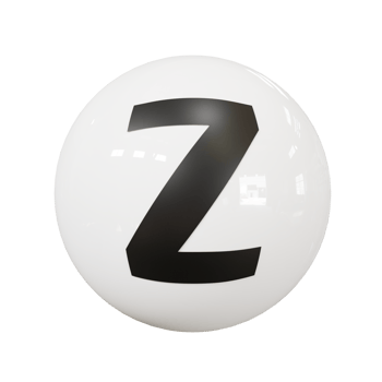 Ball letter Z png