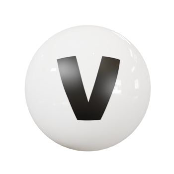 Ball letter v png