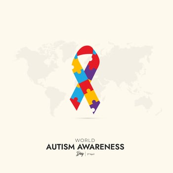 World Autism Awareness Day Social Media Post vector