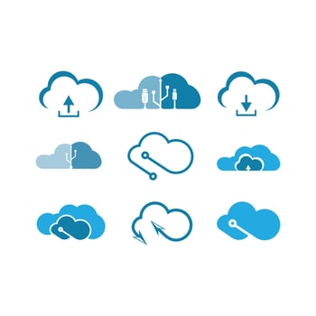 cloud logo vector icon