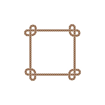 rope border vector illustration design