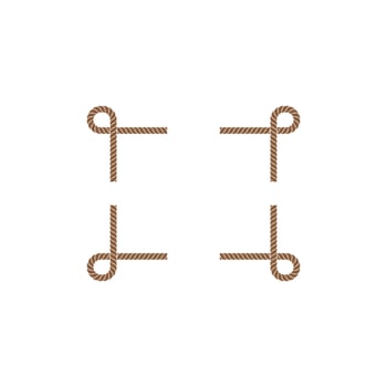 rope border vector illustration design