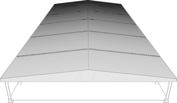 3D illustration of building structure vector