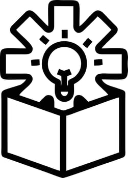Idea solution icon symbol vector image. Illustration of the creative innovation concept design. EPS 10