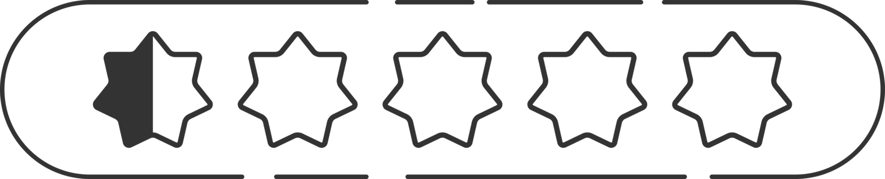 Star rating review clip art png