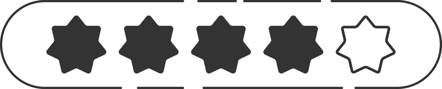 Star rating review clip art png