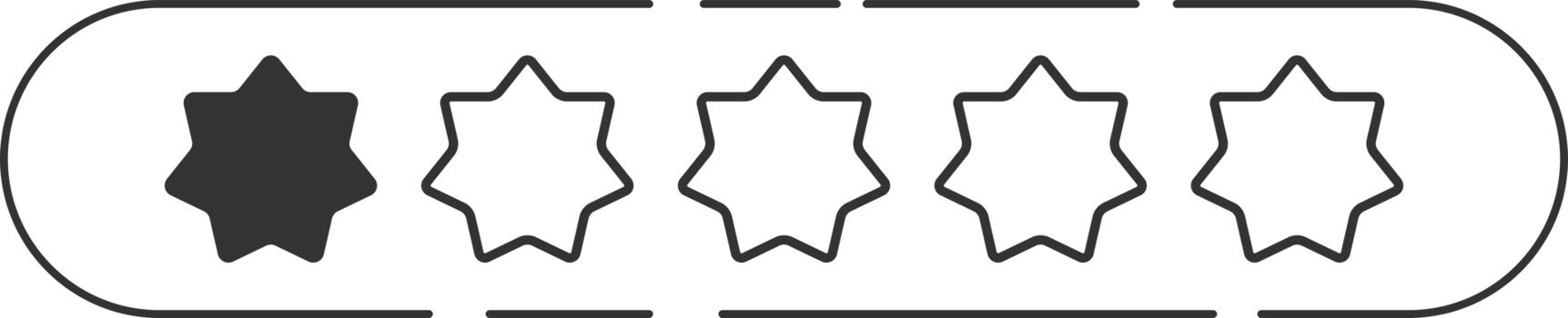 Star rating review clip art png