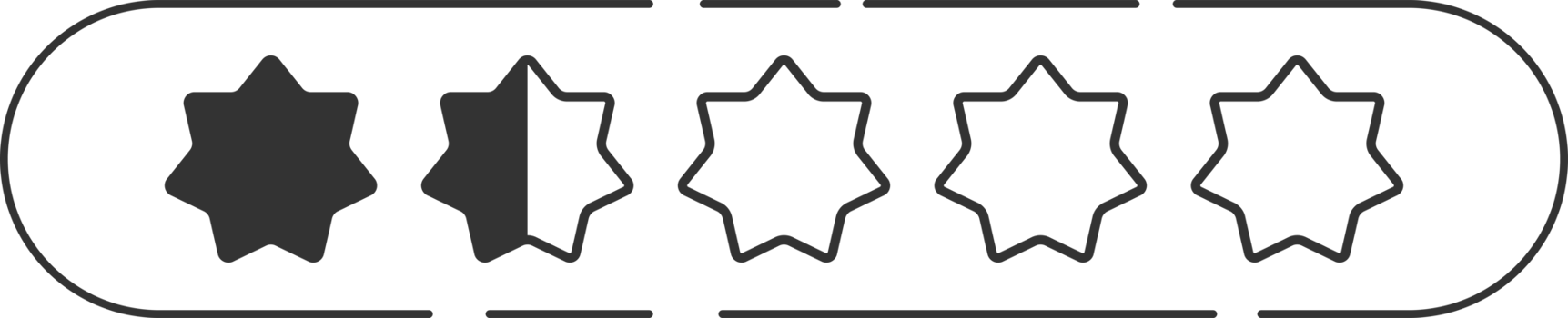 Star rating review clip art png