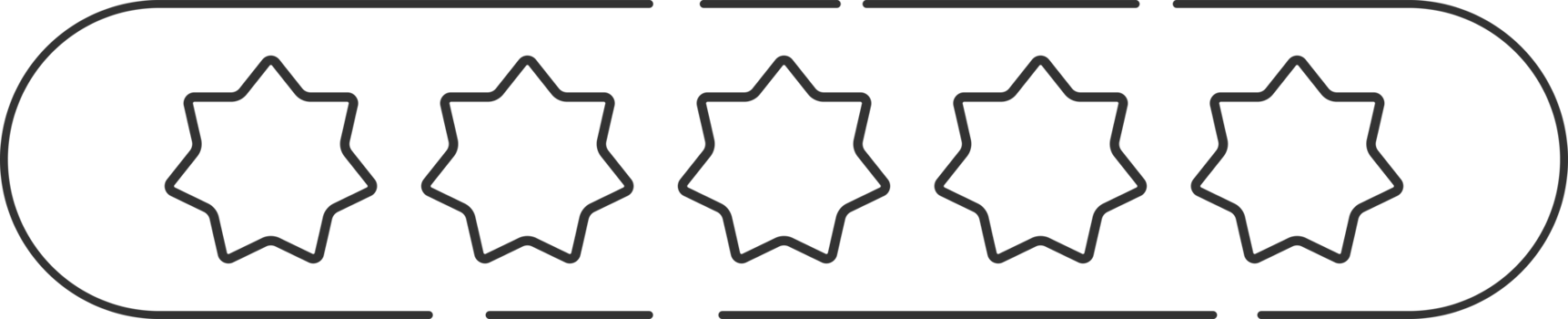 Star rating review clip art png