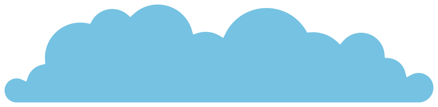 Cloud icon in flat style png