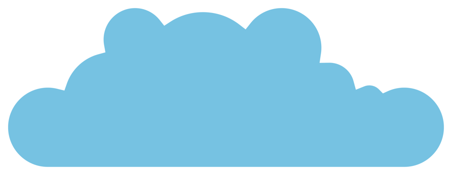 Cloud icon in flat style png