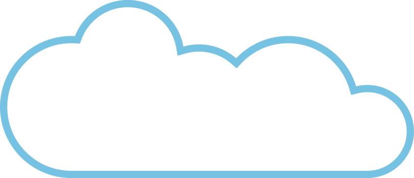 Cloud icon in flat style png