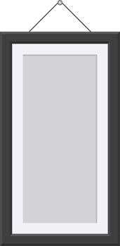 Black picture frame clip art png