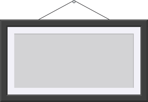 Black picture frame clip art png