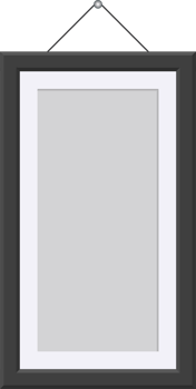 Black picture frame clip art png